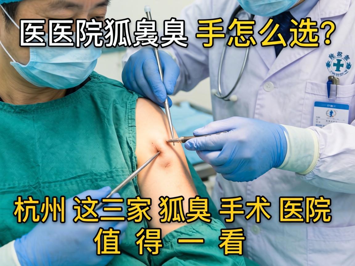 杭州狐臭手术医院怎么选？杭州这三家狐臭手术医院值得一看