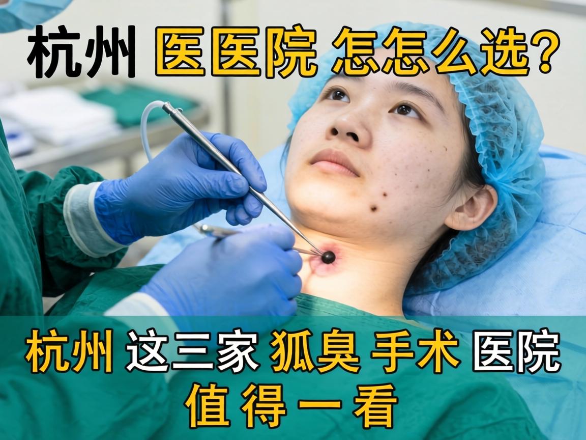 杭州狐臭手术医院怎么选？杭州这三家狐臭手术医院值得一看