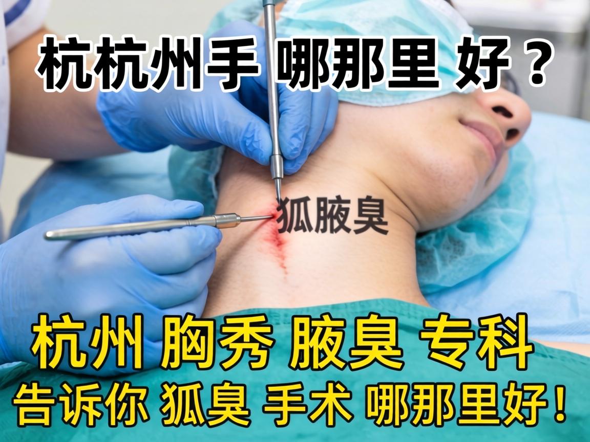 杭州狐臭手术哪里好？杭州腋秀腋臭专科告诉你狐臭手术哪里好！