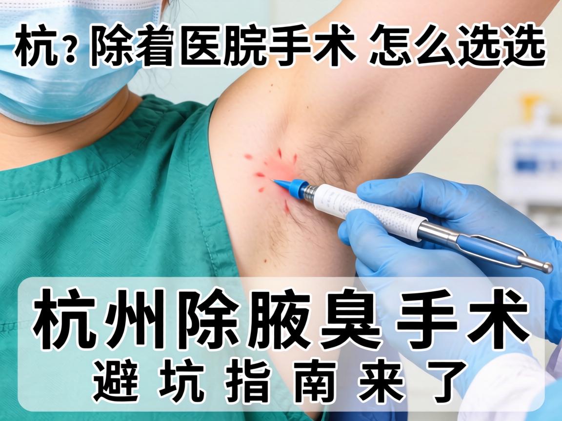 杭州除腋臭手术医院怎么选？杭州除腋臭手术避坑指南来了
