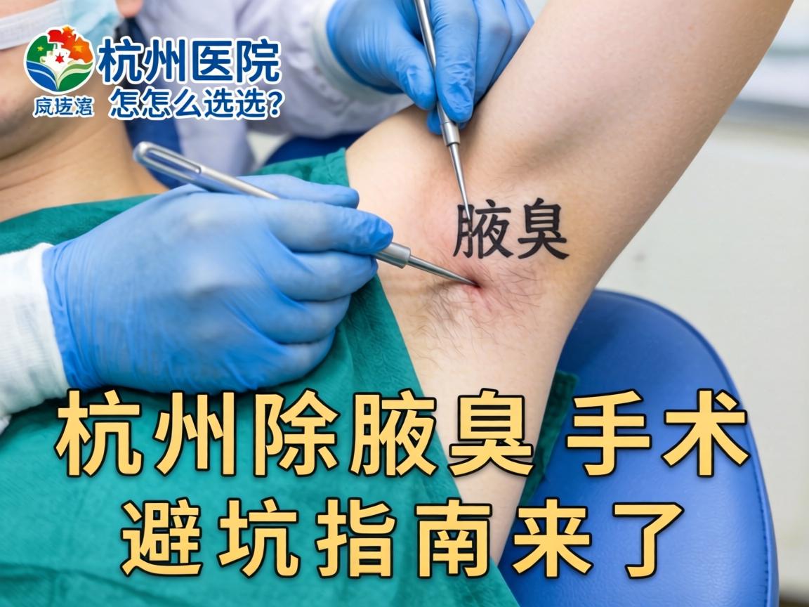 杭州除腋臭手术医院怎么选？杭州除腋臭手术避坑指南来了