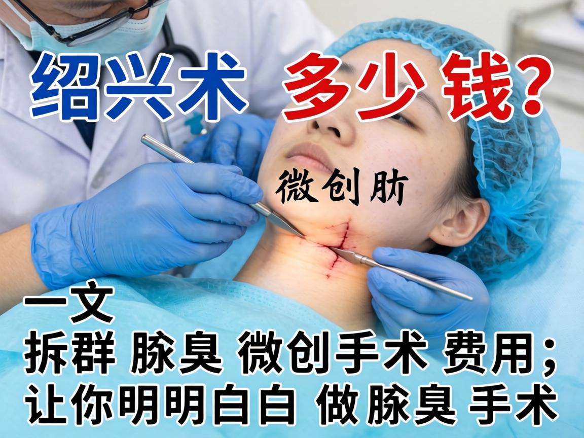 绍兴腋臭微创手术多少钱？一文拆解腋臭微创手术费用，让你明明白白做腋臭手术