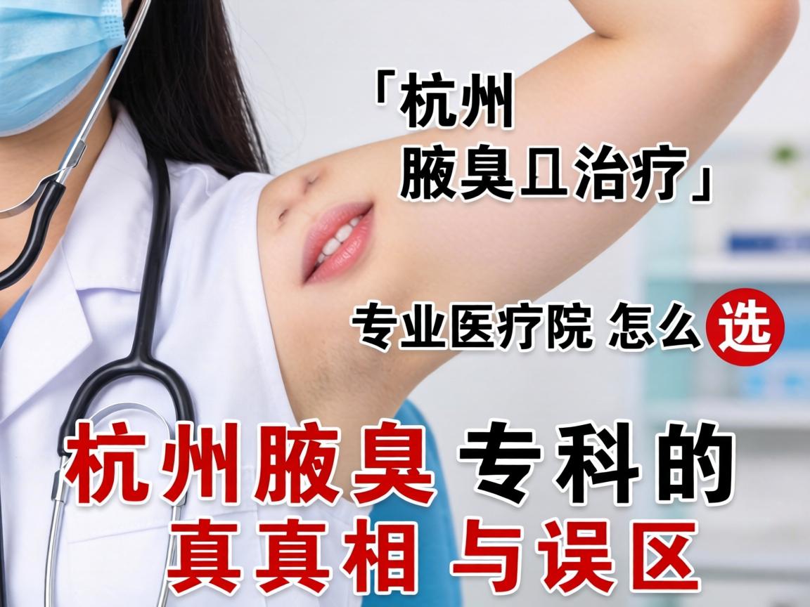 杭州腋臭治疗，专业医院怎么选？杭州腋臭专科的真相与误区