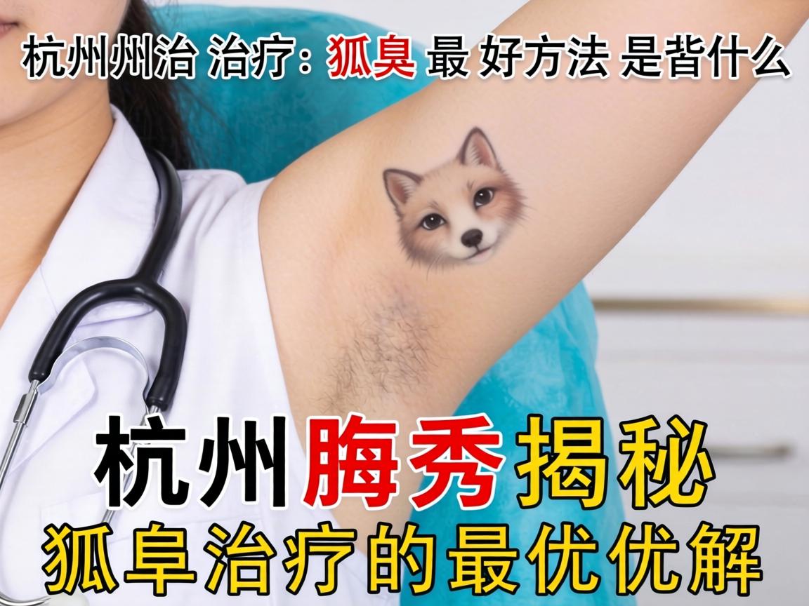杭州治疗狐臭最好方法是什么？杭州腋秀揭秘狐臭治疗的最优解