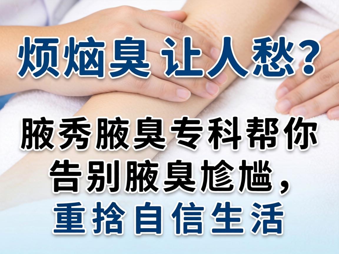 腋臭烦恼让人愁？腋秀腋臭专科帮你告别腋臭尴尬，重拾自信生活