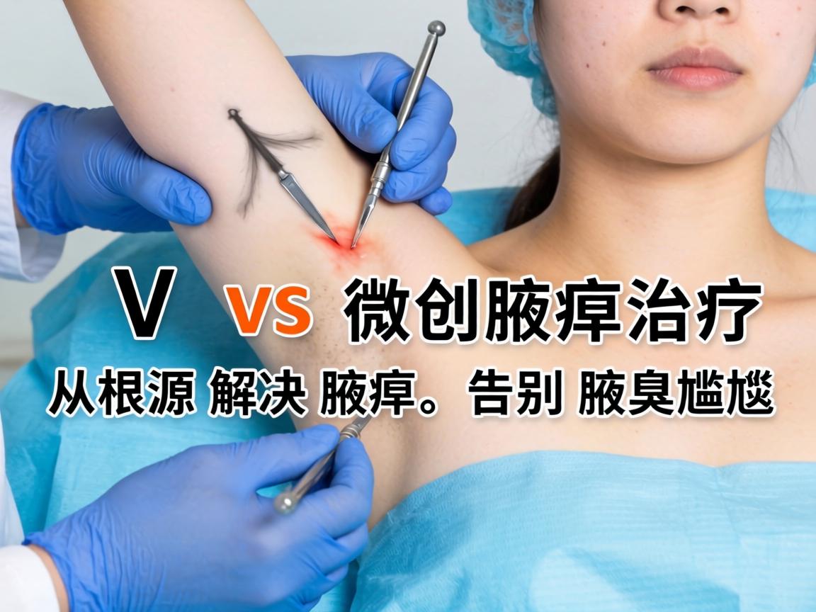 腋臭手术 vs 微创腋臭治疗，从根源解决腋臭，告别腋臭尴尬