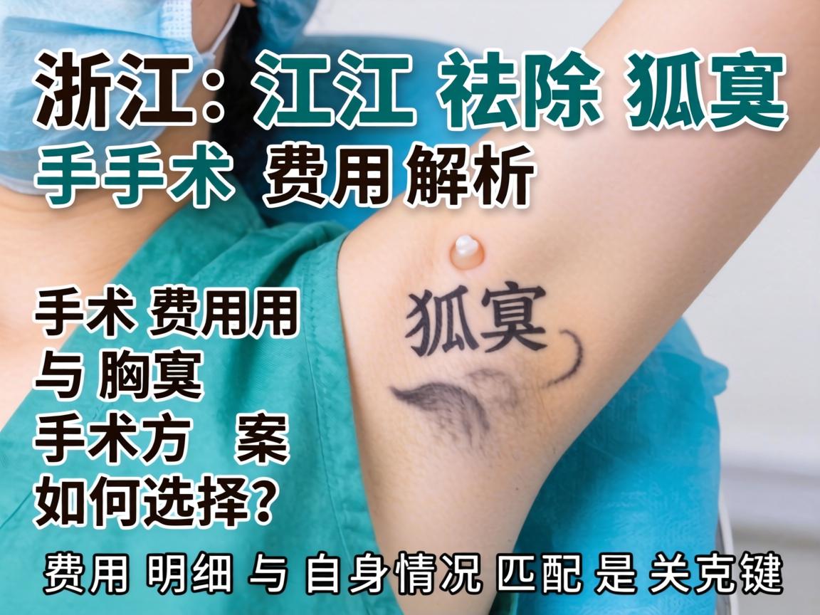浙江祛除狐臭手术费用解析，手术费用与腋臭手术方案如何选择？费用明细与自身情况匹配是关键