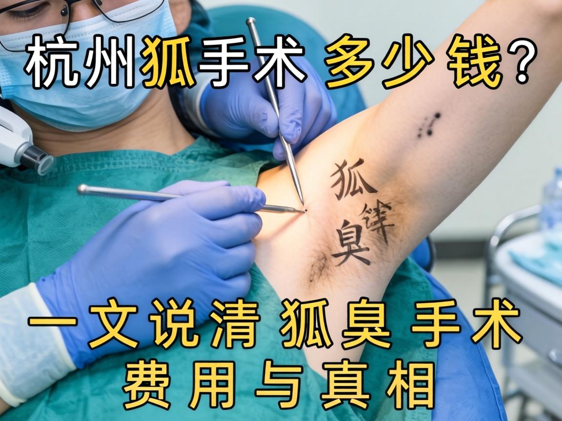 杭州狐臭手术多少钱？一文说清狐臭手术费用与真相
