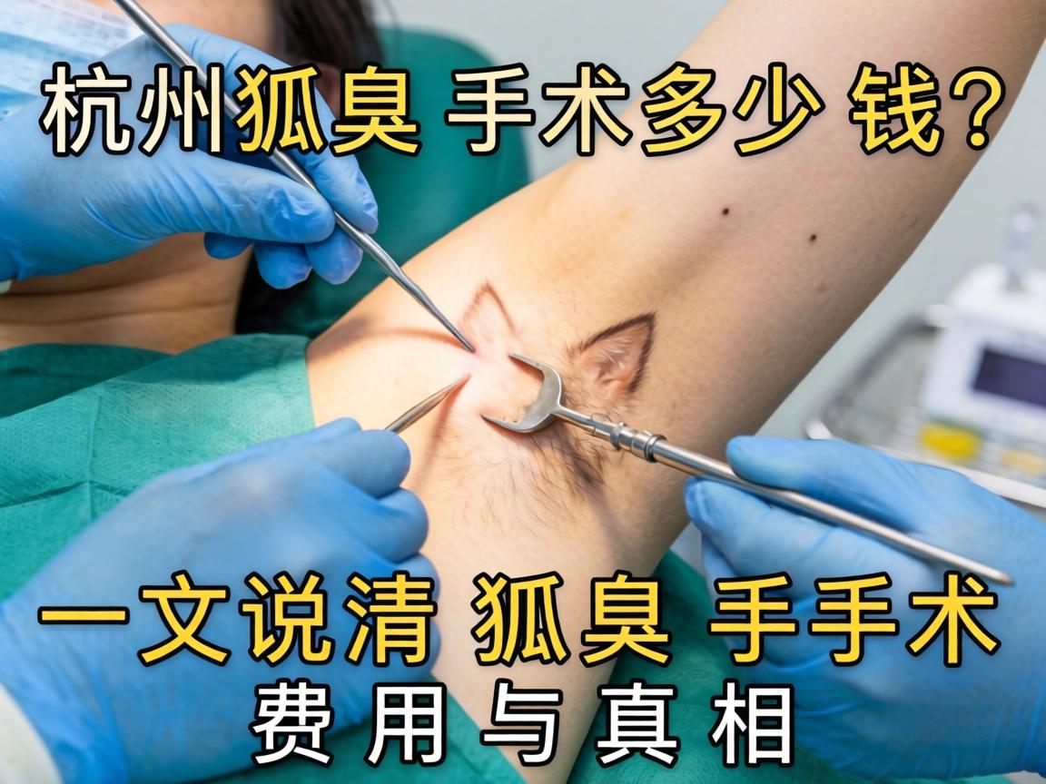 杭州狐臭手术多少钱？一文说清狐臭手术费用与真相