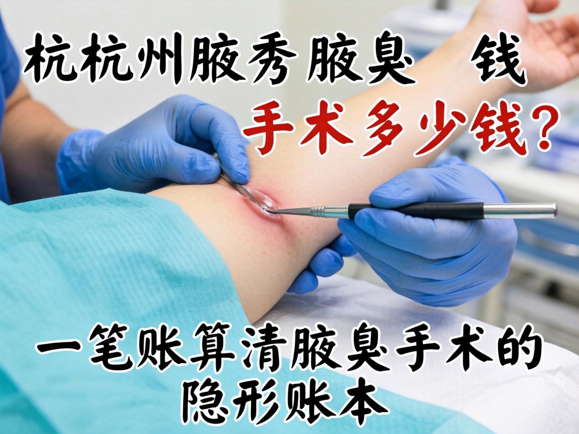 杭州腋秀腋臭手术多少钱？一笔账算清腋臭手术的隐形账本