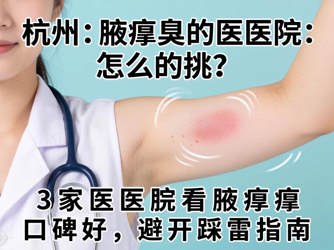 杭州腋臭医院怎么挑?这3家医院看腋臭口碑好,避开踩雷指南 杭州腋臭医院怎么挑?这3家医院看腋臭口碑好,避开踩雷指南