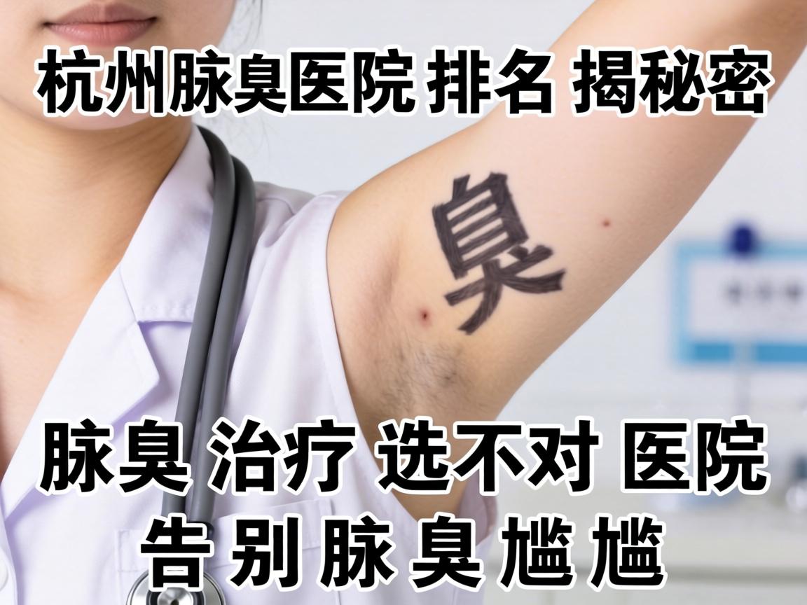 杭州腋臭医院排名揭秘，腋臭治疗选对医院，告别腋臭尴尬