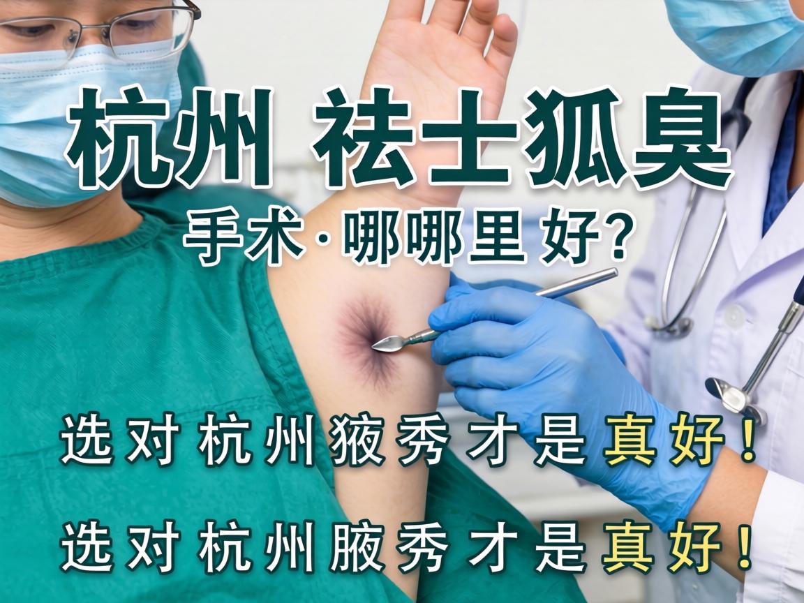 杭州祛狐臭手术哪里好？选对杭州腋秀才是真好！