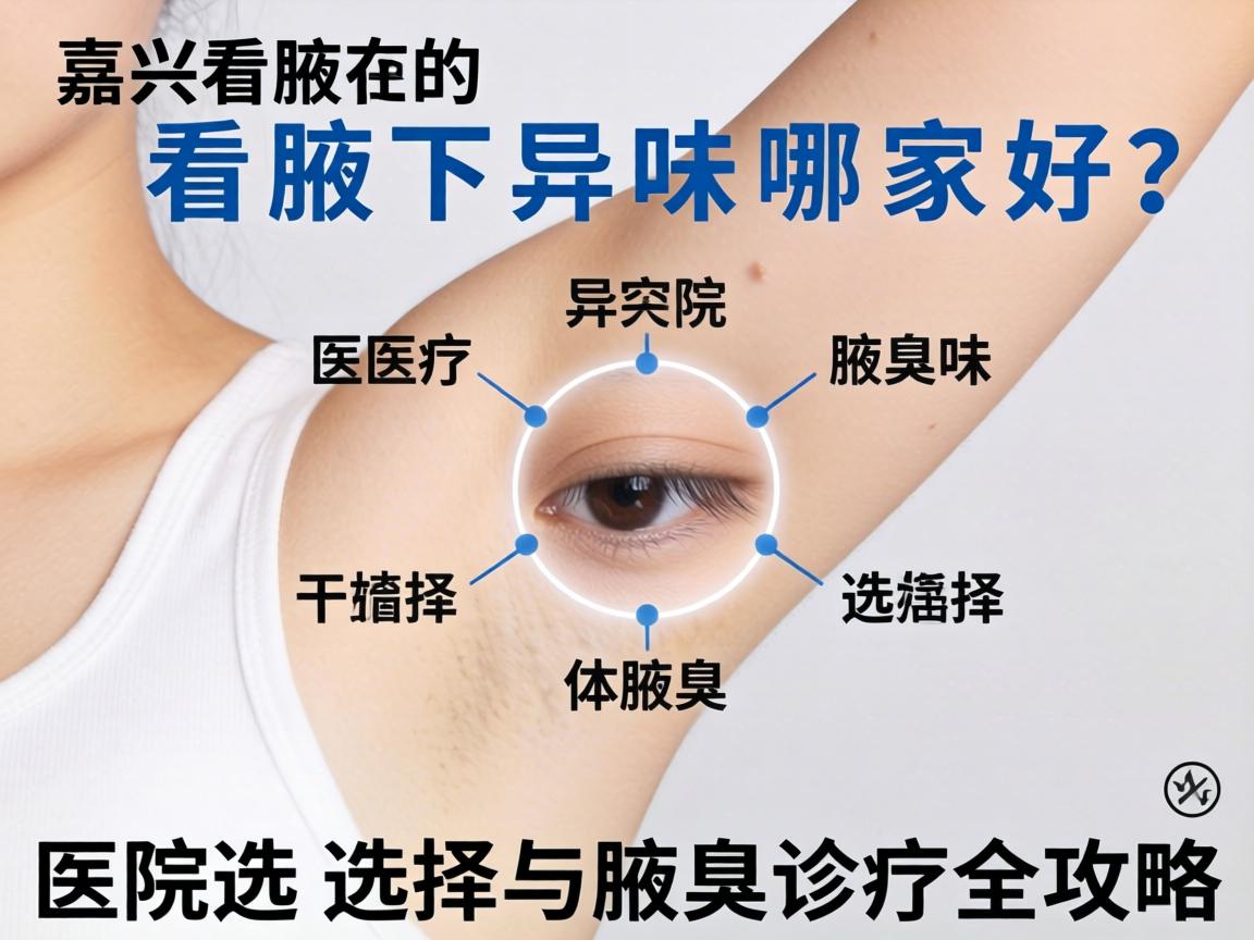 嘉兴看腋下异味哪家好？医院选择与腋臭诊疗全攻略