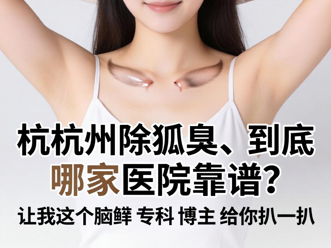 杭州除狐臭，到底哪家医院靠谱？让我这个腋臭专科博主给你扒一扒