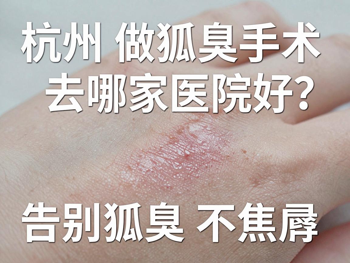 杭州做狐臭手术去哪家医院好？选对医院，告别狐臭不焦虑