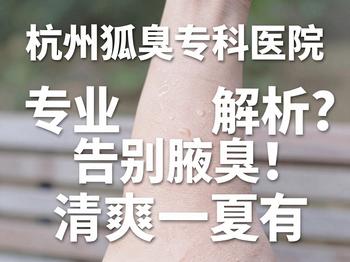 杭州狐臭专科医院哪里有？杭州狐臭专科医院专业解析，告别腋臭，清爽一夏