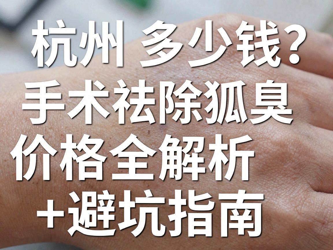 杭州手术祛除狐臭多少钱？手术祛除狐臭价格全解析+避坑指南