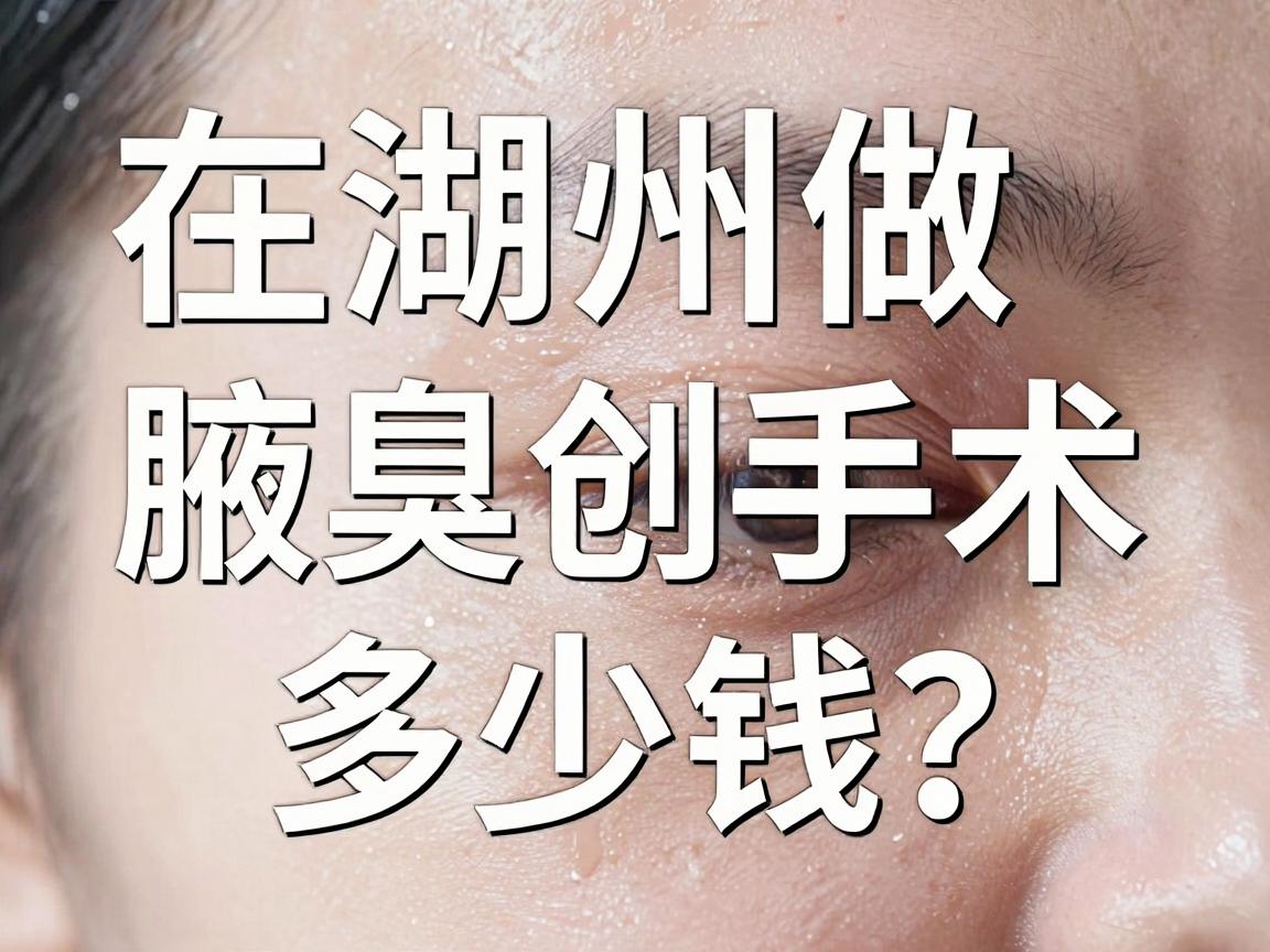 在湖州做腋臭微创手术多少钱？一文说清湖州腋臭手术费用与选择