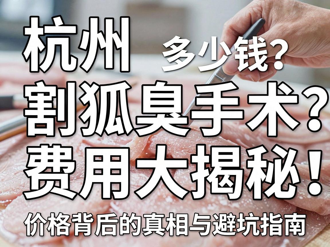 杭州割狐臭手术多少钱？割狐臭手术费用大揭秘，价格背后的真相与避坑指南