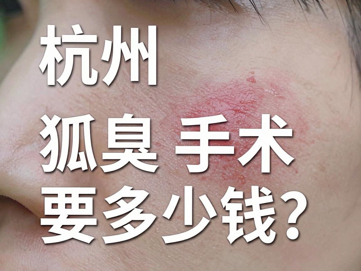 杭州狐臭手术要多少钱？一文说清狐臭手术价格与性价比，别让钱白花
