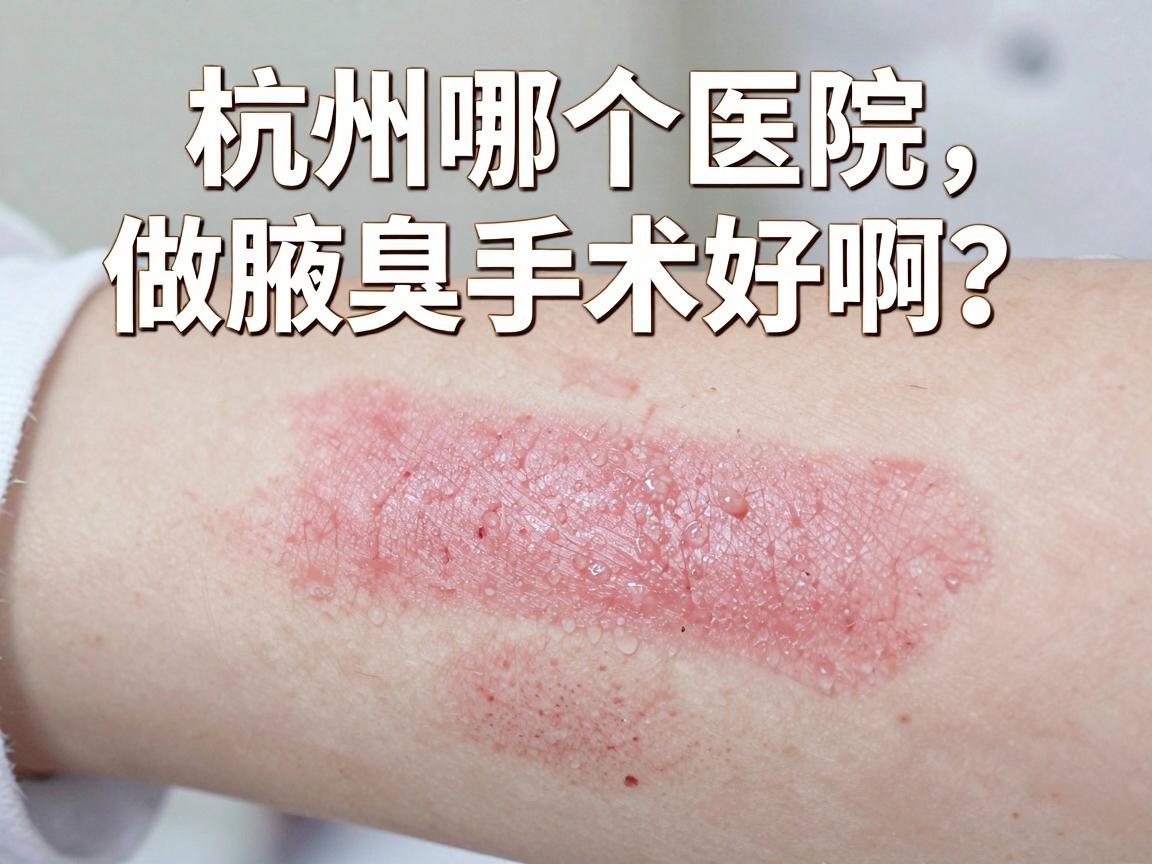 杭州哪个医院做腋臭手术好啊？杭州腋臭医院选择，这几点比好不好更重要