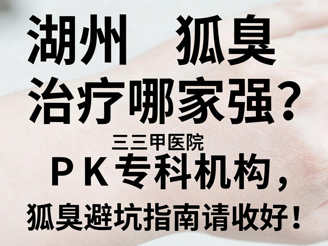 湖州狐臭治疗哪家强？三甲医院PK专科机构，这份狐臭避坑指南请收好！