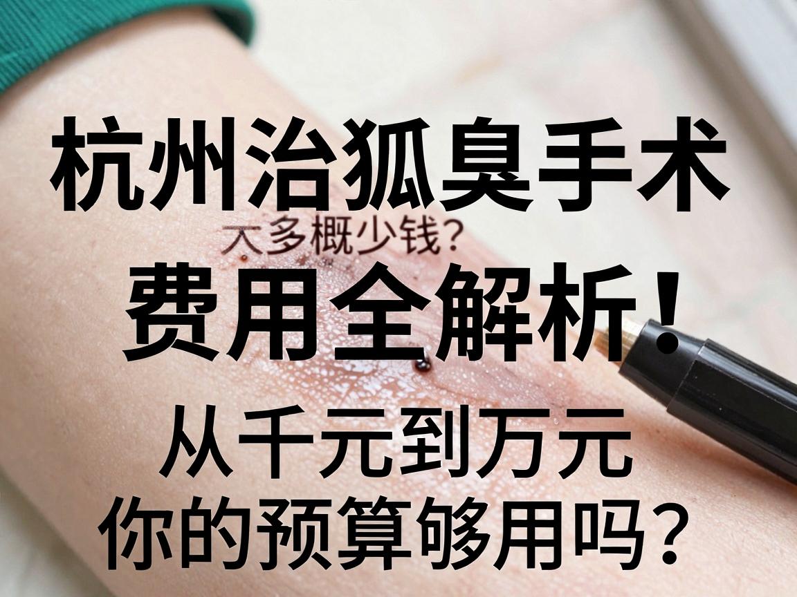 杭州治狐臭手术大概多少钱?杭州治狐臭手术费用全解析,从千元到万元,你的预算够用吗? 杭州治狐臭手术大概多少钱?杭州治狐臭手术费用全解析,从千元到万元,你的预算够用吗?