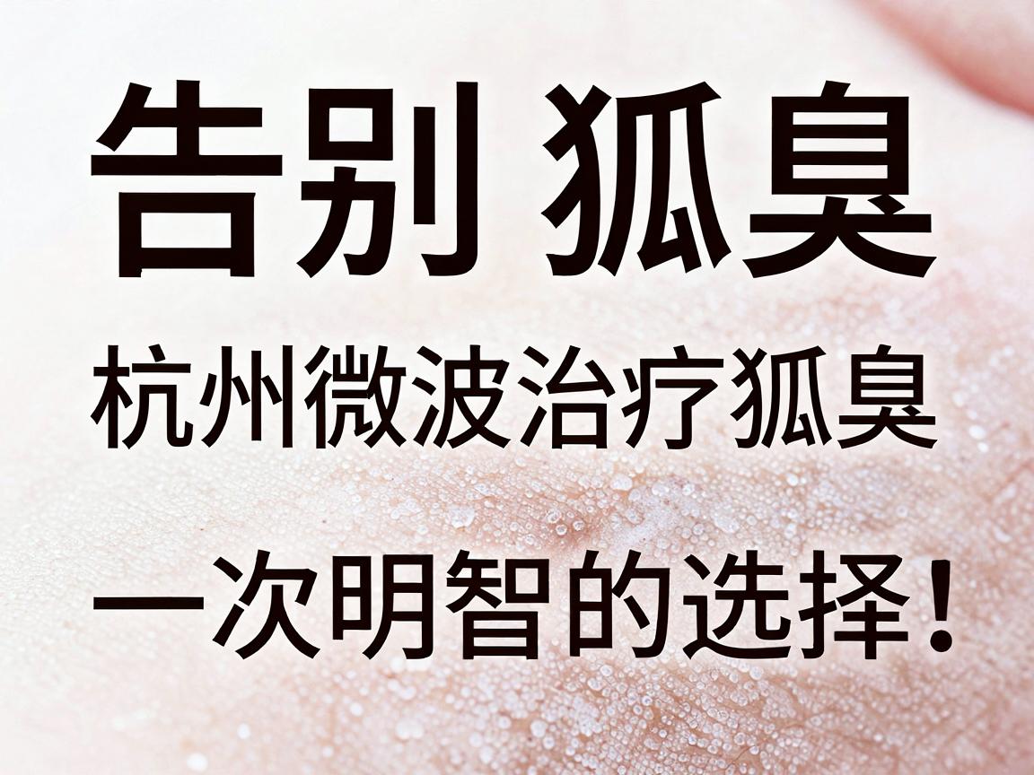 告别狐臭，杭州微波治疗狐臭，一次明智的选择，轻松告别狐臭尴尬