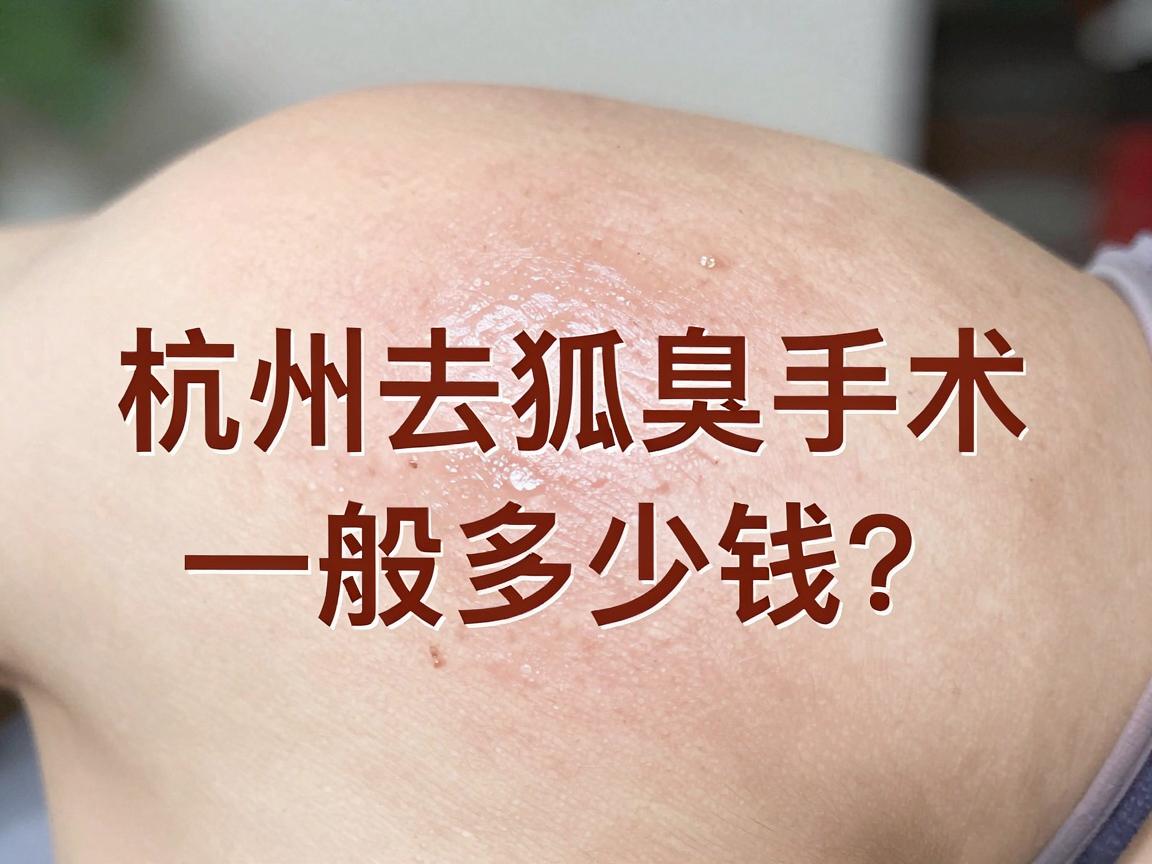 杭州去狐臭手术一般多少钱？解析杭州腋秀腋臭专科手术费用与价值