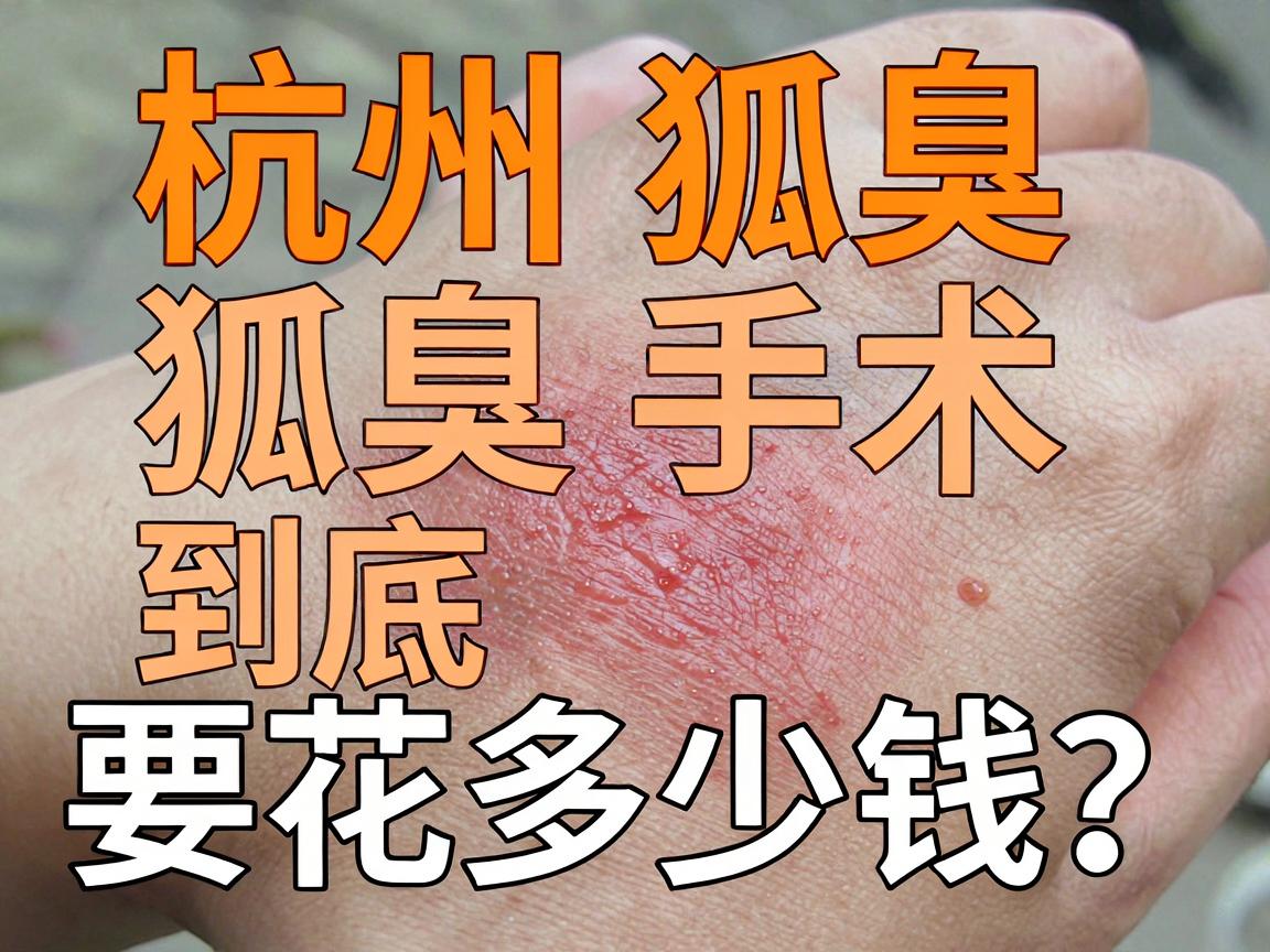 杭州狐臭手术费用大揭秘，狐臭手术到底要花多少钱？