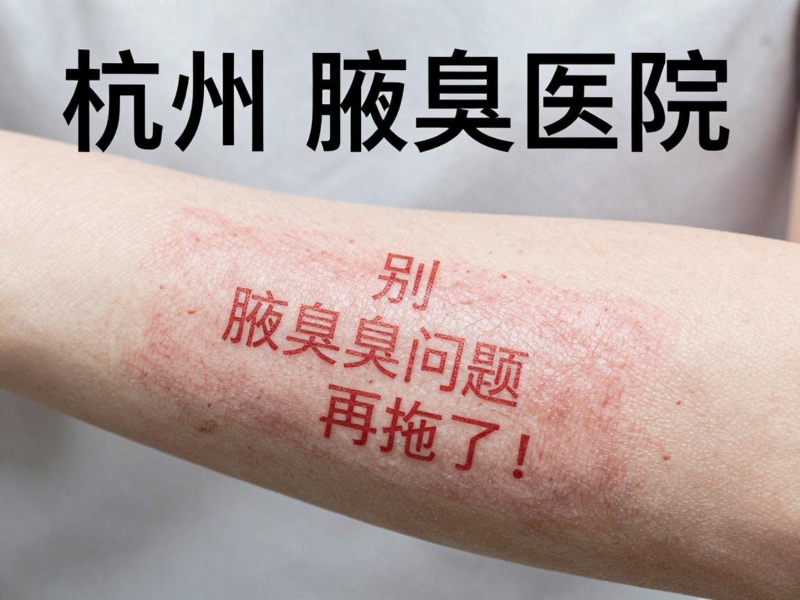 杭州腋臭医院，正规腋臭医院怎么选？别让腋臭问题再拖了！