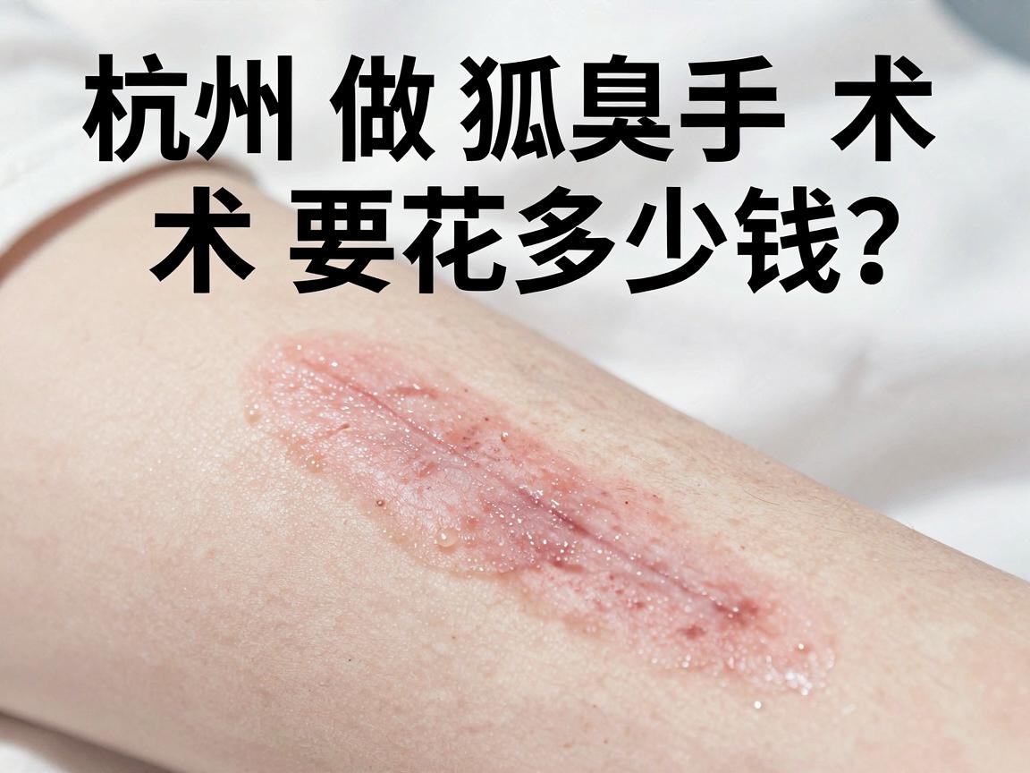 杭州做狐臭手术要花多少钱？细说杭州腋臭手术费用与价值