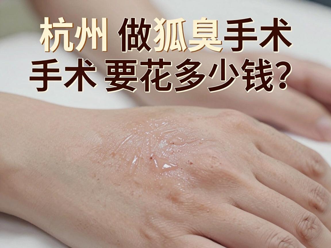 杭州做狐臭手术要花多少钱？细说杭州腋臭手术费用与价值