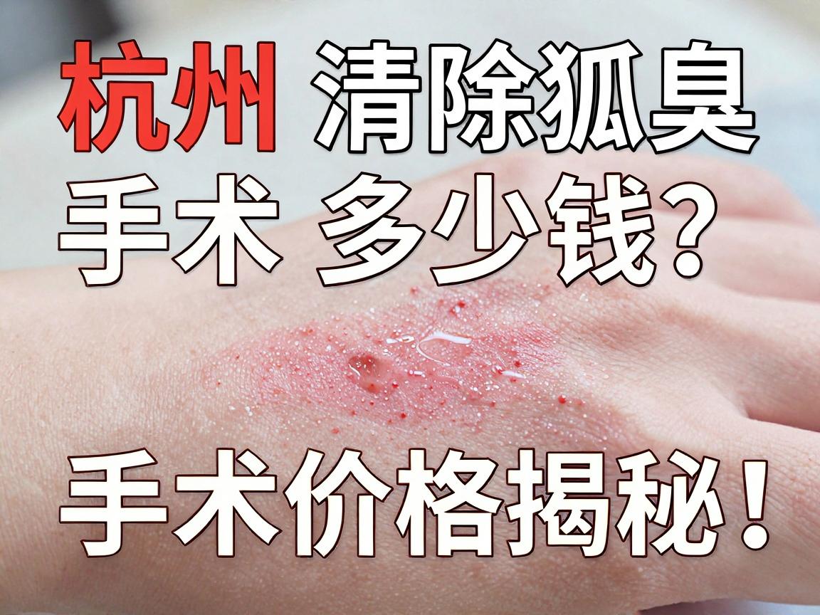 杭州清除狐臭手术多少钱？手术价格揭秘，别让价格臭了你的选择