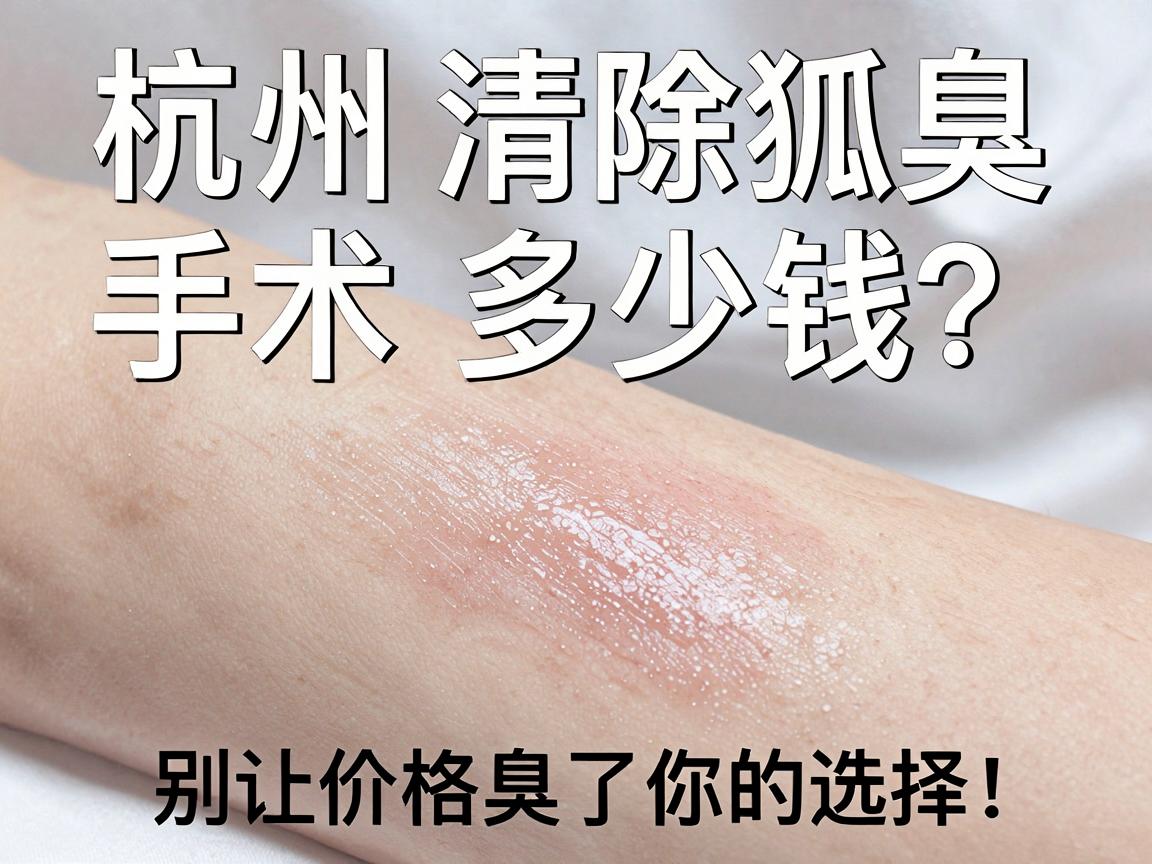 杭州清除狐臭手术多少钱？手术价格揭秘，别让价格臭了你的选择