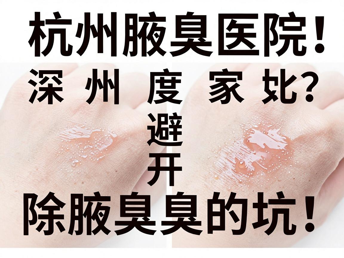 杭州除腋臭哪家好？深度对比杭州腋臭医院，教你避开除腋臭的坑！