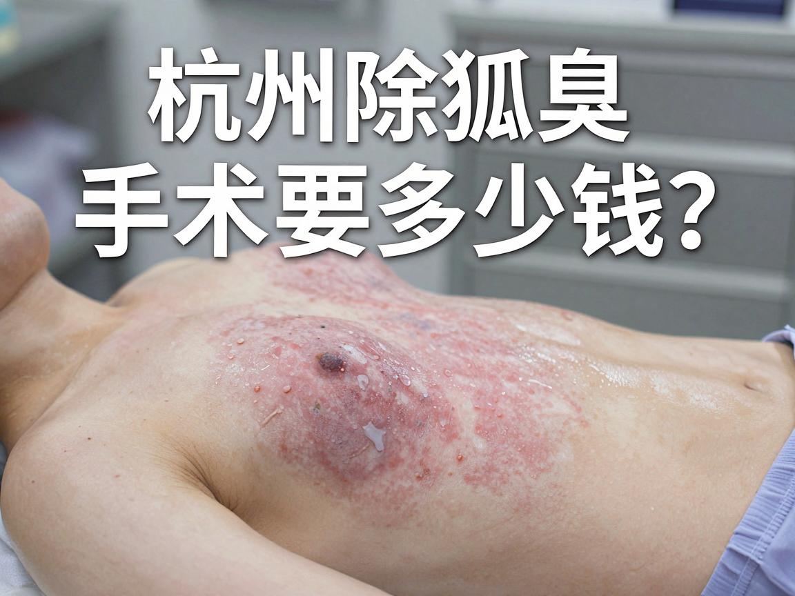 杭州除狐臭手术要多少钱？一文说清杭州腋臭手术费用真相