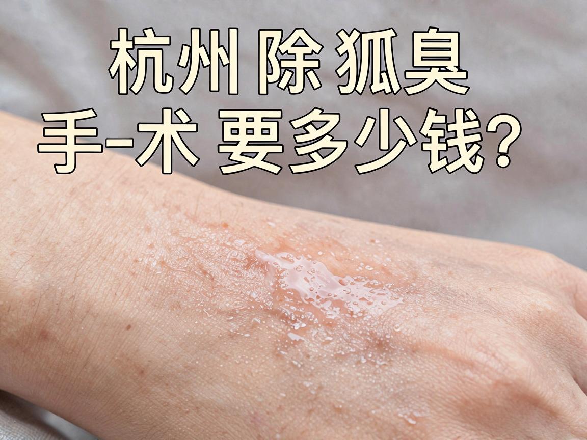 杭州除狐臭手术要多少钱？一文说清杭州腋臭手术费用真相