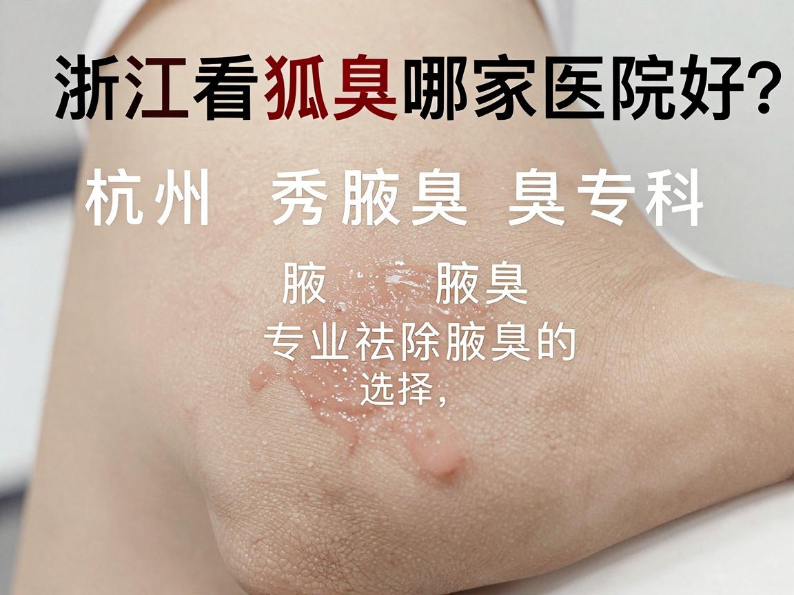 浙江看狐臭哪家医院好？杭州腋秀腋臭专科，专业祛除腋臭的选择