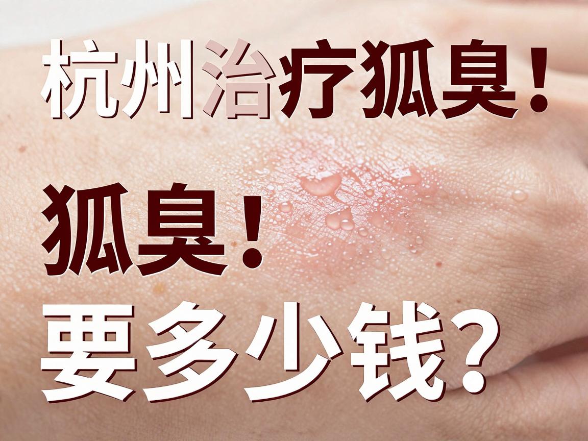 杭州治疗狐臭要多少钱？一文拆解狐臭治疗费用，避免踩坑