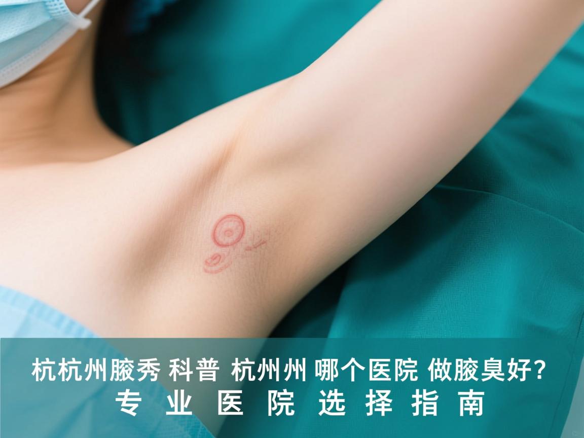 杭州腋秀科普杭州哪个医院做腋臭好？专业医院选择指南