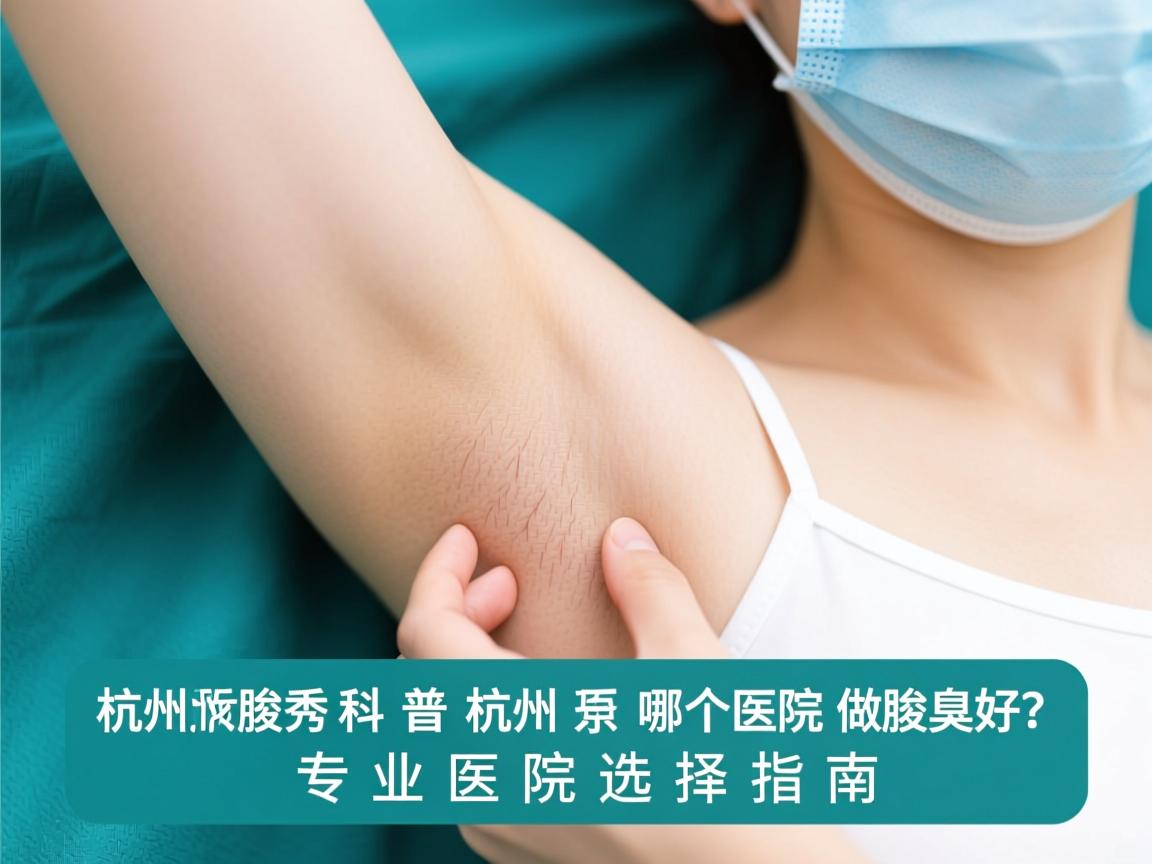 杭州腋秀科普杭州哪个医院做腋臭好？专业医院选择指南