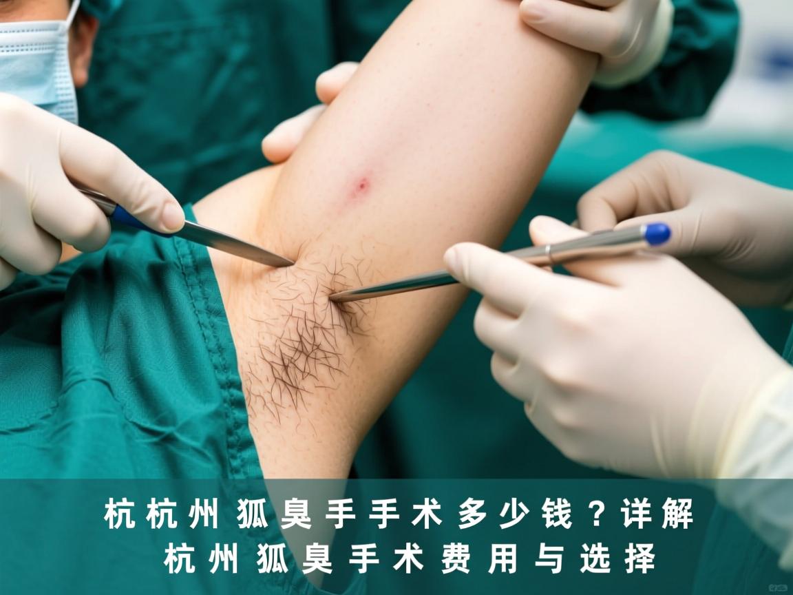 杭州狐臭手术多少钱？详解杭州狐臭手术费用与选择