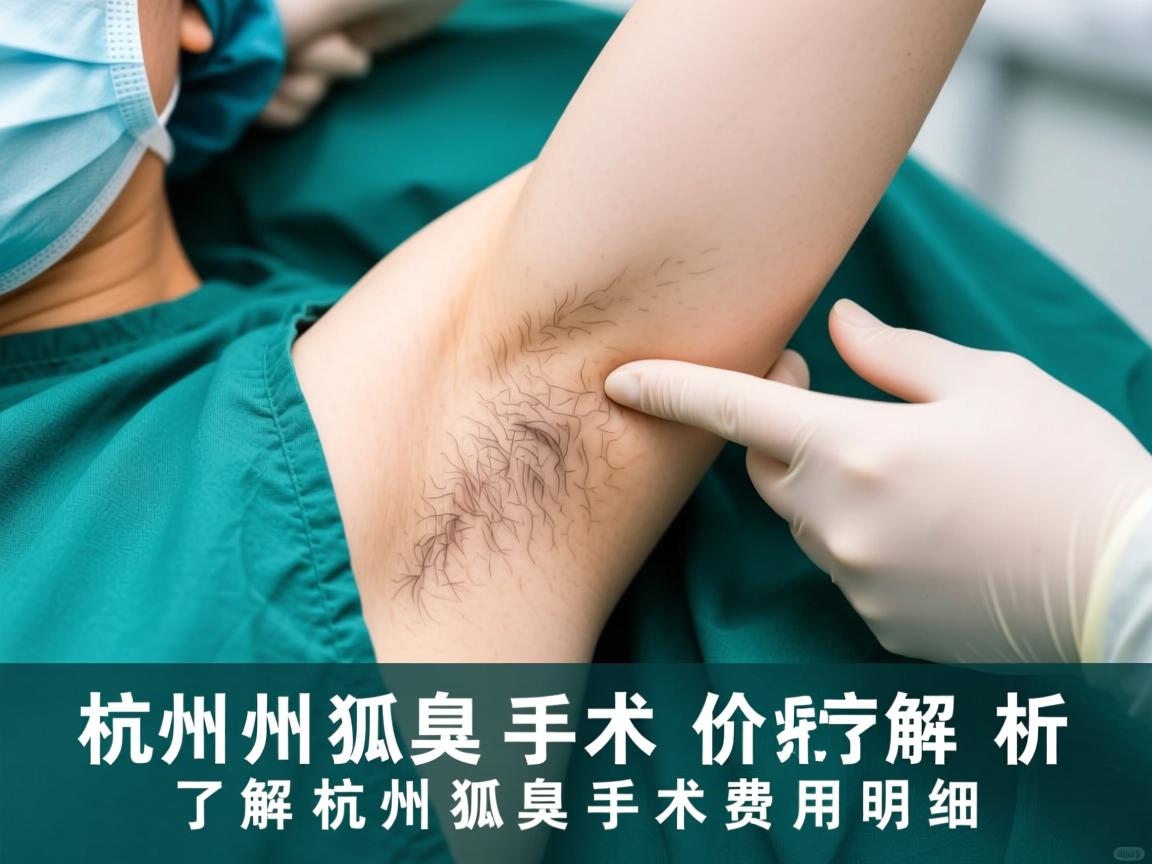 杭州狐臭手术价格解析，了解杭州狐臭手术费用明细