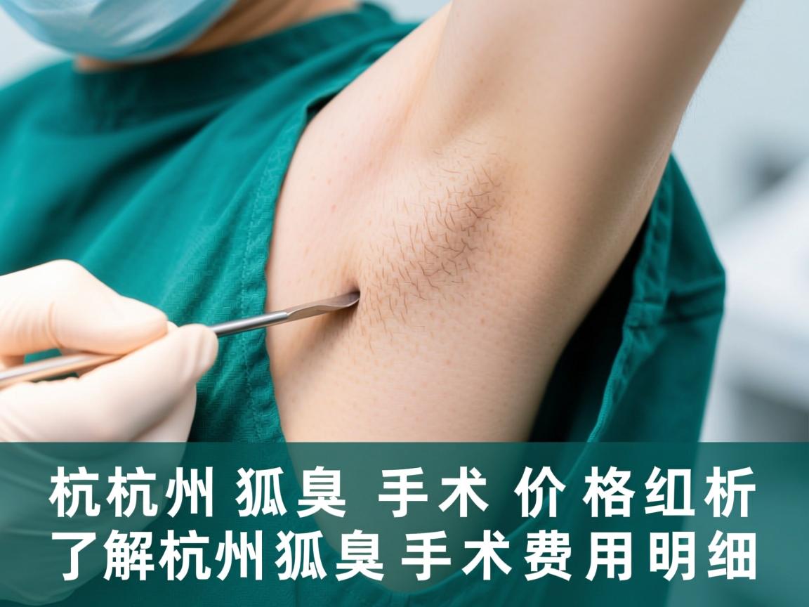 杭州狐臭手术价格解析，了解杭州狐臭手术费用明细