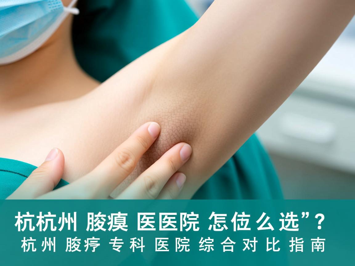 杭州腋臭医院怎么选？杭州腋臭专科医院综合对比指南