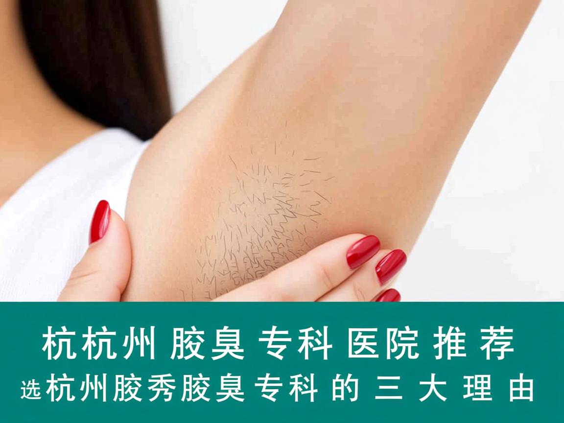 杭州腋臭专科医院推荐，选择杭州腋秀腋臭专科的三大理由