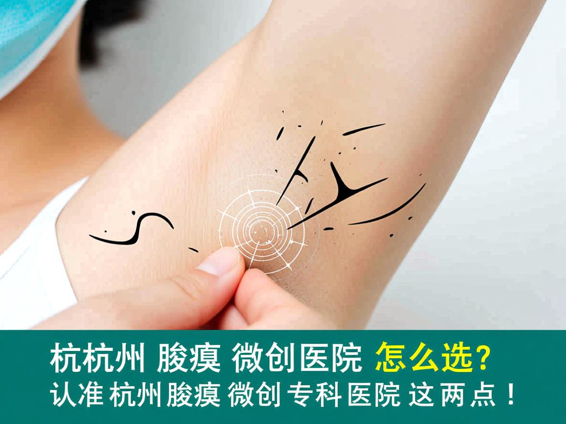 杭州腋臭微创医院怎么选？认准杭州腋臭微创专科医院这两点！