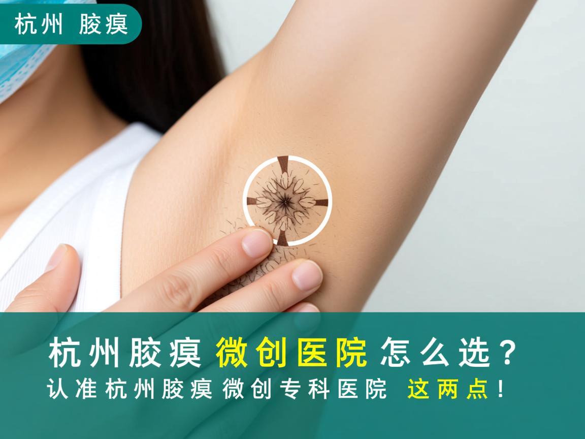 杭州腋臭微创医院怎么选？认准杭州腋臭微创专科医院这两点！